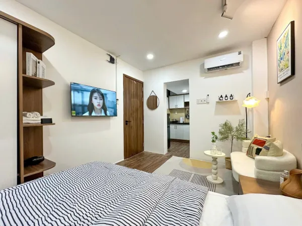 Cho thuê căn hộ Studio, ngay cạnh Quận 1 (Full nội thất)